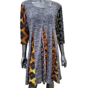 231B. NWT J Mode Women's Multicolor Patterned Top - Size 3XL
